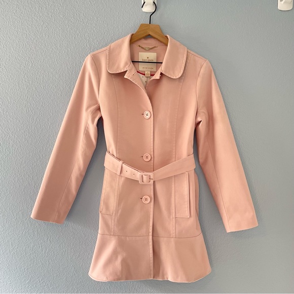 kate spade Jackets & Blazers - Kate Spade light pink belted trench coat